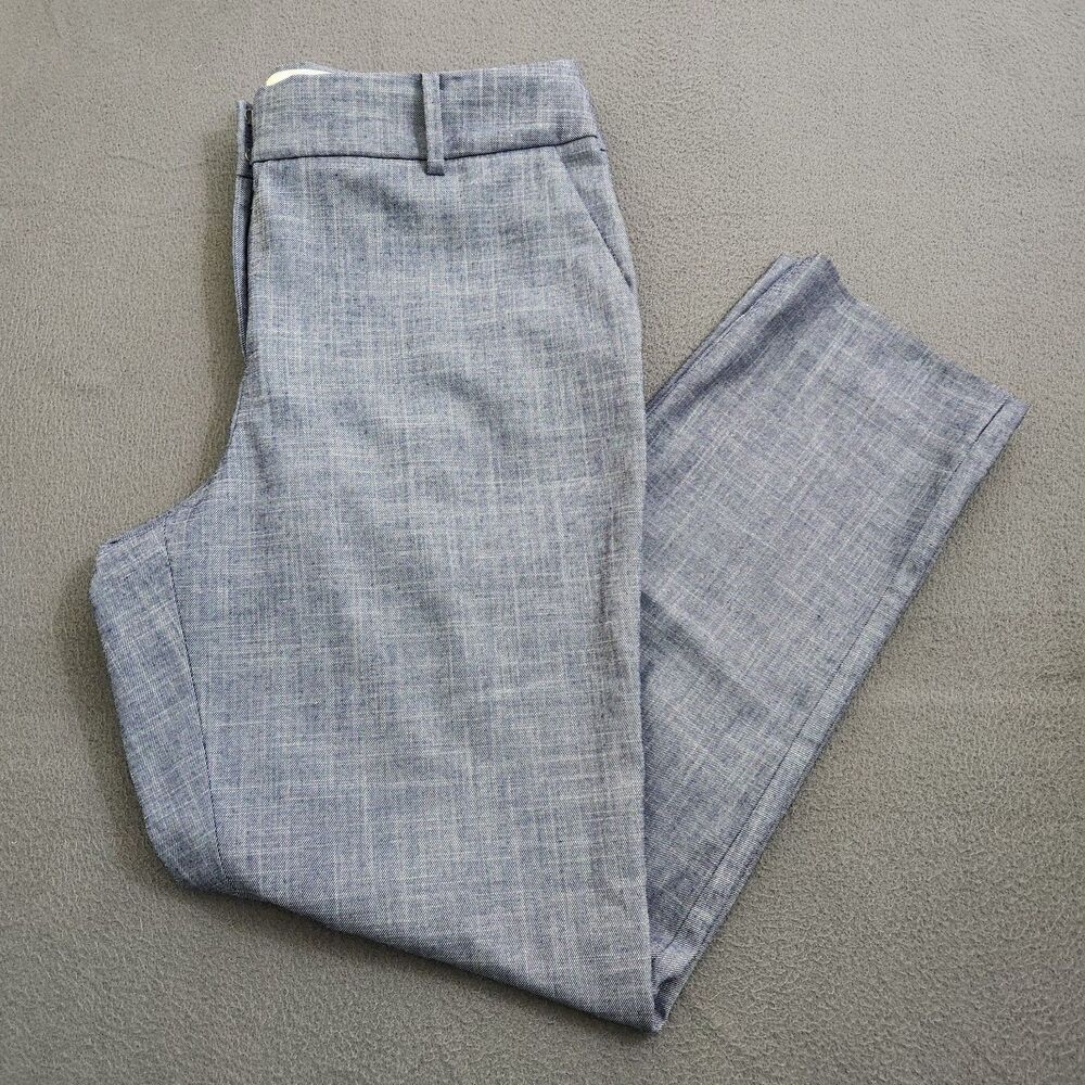 Talbots Women 10 Blue High Rise Hampshire Ankle Dress Pants